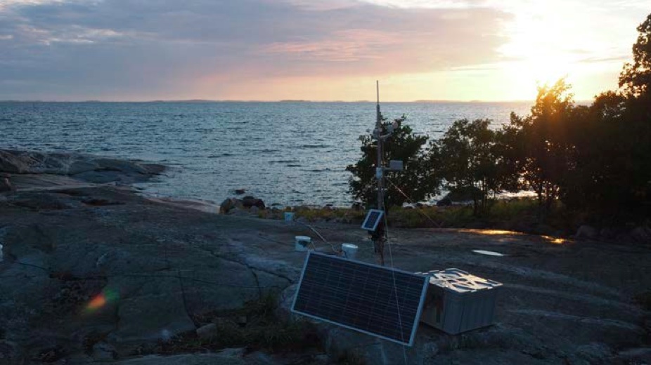 Installed monitoring system at Langoren Island, Finland