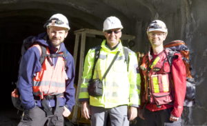 Monitoring equipment installation in Bedretto tunnel