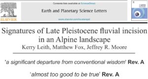 Our fluvial incision article is finally published.